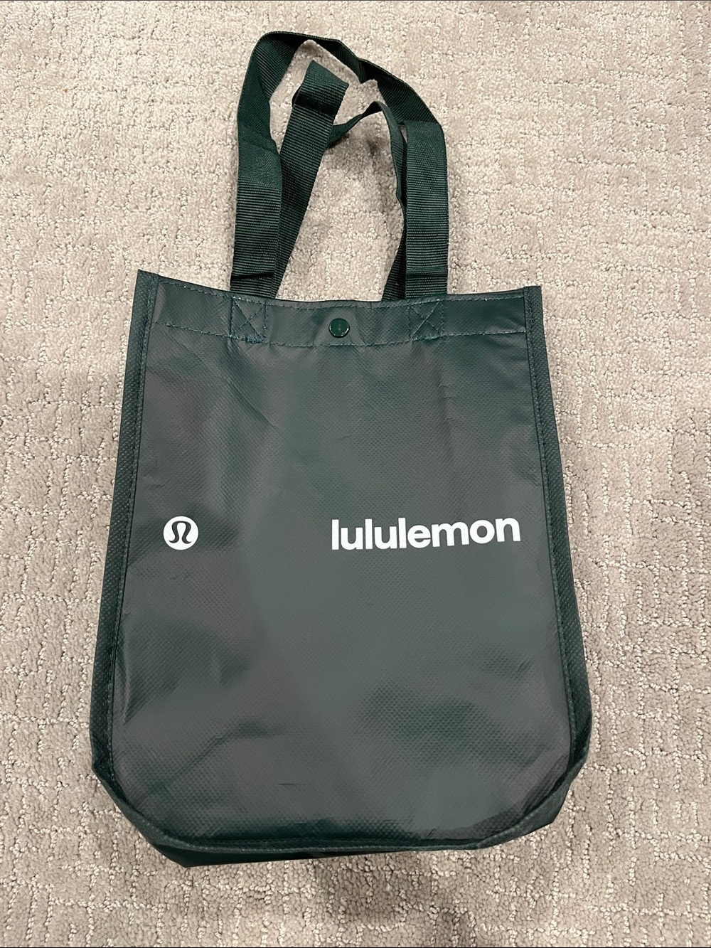 lululemon athletica Dark Green Reusable Logo Tote